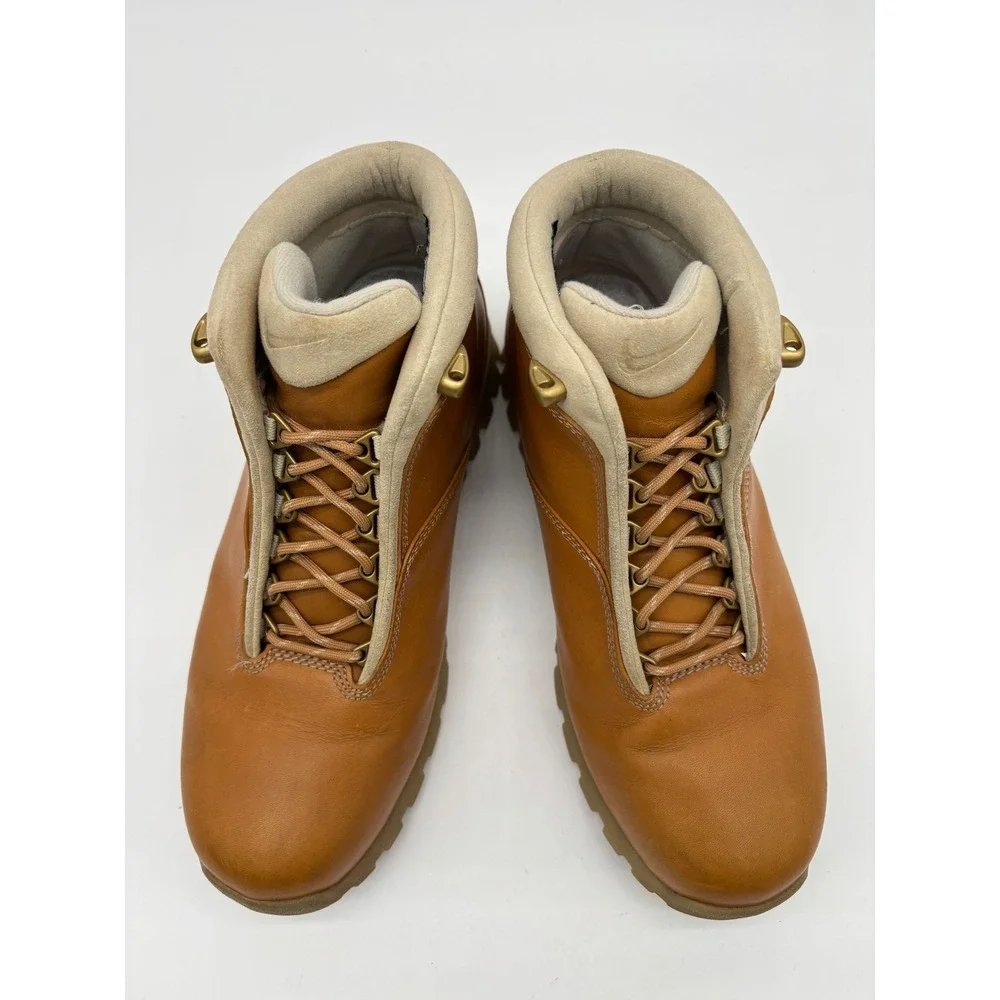Nike ACG Air Max‎ Goadome Tan Leather Hiking Boots Waterproof Mens 9
